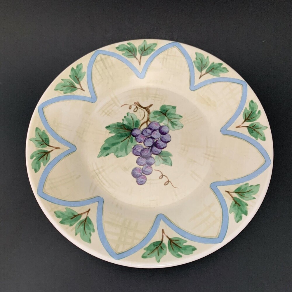 Pfaltzgraff Merlot Salad Plate Grapes Perennials Grapevine Multi-color‎ 8 3/8"